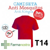 Camiseta antimosquitos stingbye camiseta manga corta  | talla t14 | color rojo